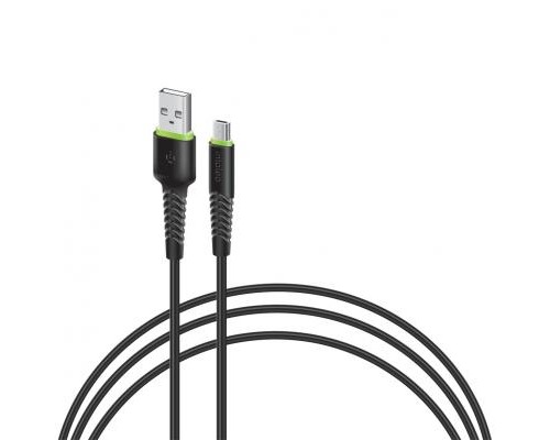 Дата кабель USB 2.0 AM to Micro 5P 0.2m CBFLEXM0 black Intaleo (1283126487422)