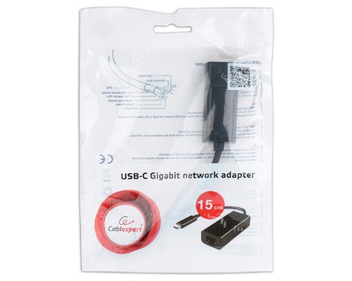 Адаптер Cablexpert USB type-C to Gigabit Lan (A-USB3C-LAN-01)