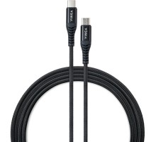 Дата кабель USB-C to USB-C 1.0m 60W Nylon Vinga (VCDCCCM331)