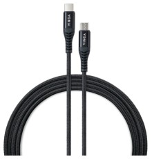 Дата кабель USB-C to USB-C 1.0m 60W Nylon Vinga (VCDCCCM331)