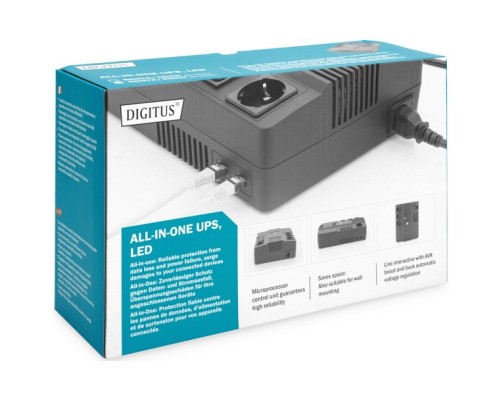 Пристрій безперебійного живлення Digitus 600VA DN-170110 (DN-170110)