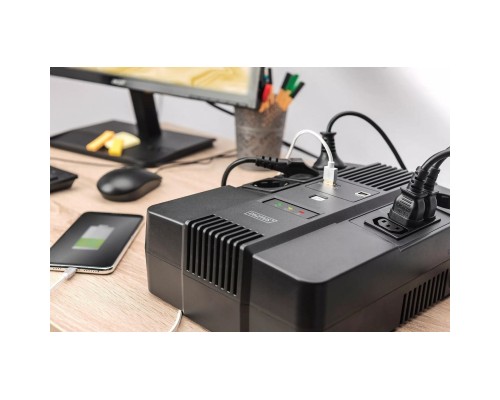 Пристрій безперебійного живлення Digitus 600VA DN-170110 (DN-170110)