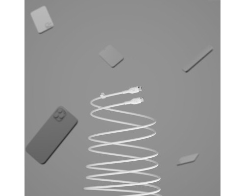 Дата кабель USB-С to USB-C 2.0m white Belkin (CAB009BT2MWH)