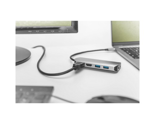 Концентратор Digitus USB-C 8 Port (DA-70884)
