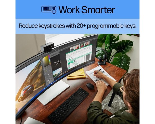 Клавіатура HP 450 Programmable Wireless UA Black (4R184AA)