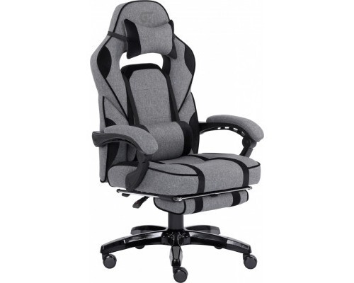 Крісло ігрове GT Racer X-2749-1 Gray/Black Suede (X-2749-1 Fabric Gray/Black Suede)
