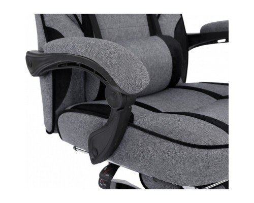 Крісло ігрове GT Racer X-2749-1 Gray/Black Suede (X-2749-1 Fabric Gray/Black Suede)