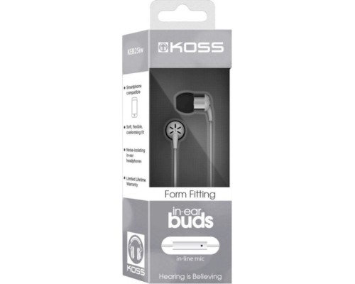 Навушники Koss KEB25iW In-Ear Mic White (189650.101)