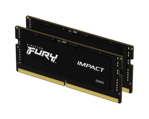 Модуль пам'яті для ноутбука SoDIMM DDR5 64GB (2x32GB) 5600 MHz FURY Impact Kingston Fury (ex.HyperX) (KF556S40IBK2-64)