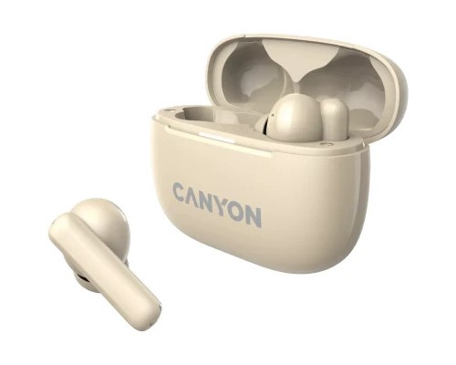 Навушники Canyon TWS-10 OnGo ANC ENC Beige (CNS-TWS10BG)