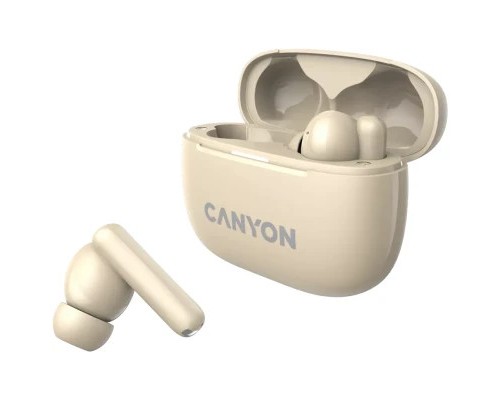 Навушники Canyon TWS-10 OnGo ANC ENC Beige (CNS-TWS10BG)