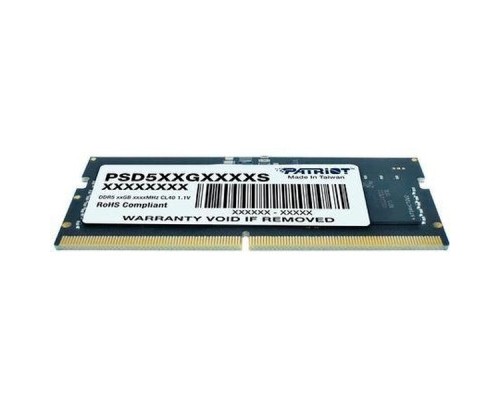 Модуль пам'яті для ноутбука SoDIMM DDR5 16GB 4800 MHz Patriot (PSD516G480081S)