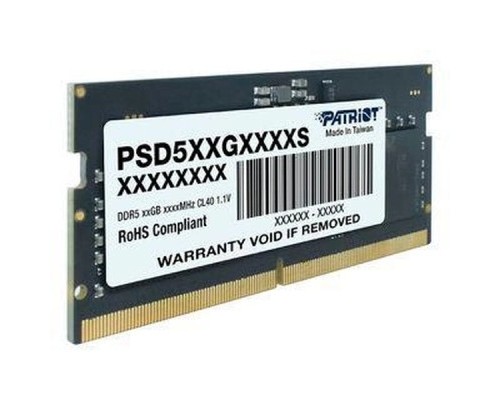 Модуль пам'яті для ноутбука SoDIMM DDR5 16GB 4800 MHz Patriot (PSD516G480081S)