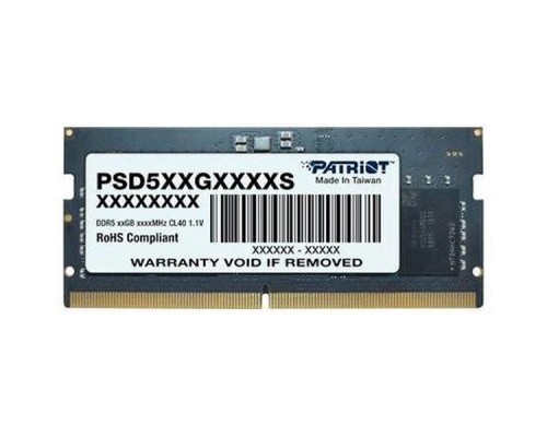 Модуль пам'яті для ноутбука SoDIMM DDR5 16GB 4800 MHz Patriot (PSD516G480081S)