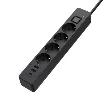 Мережевий фільтр живлення ColorWay CW-CHE435PDB, 4 розетки/3USB 5M (CW-CHE435PDB)