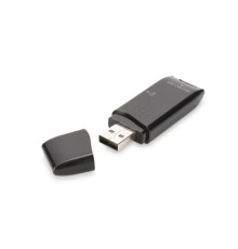 Зчитувач флеш-карт Digitus USB 2.0 SD/MicroSD (DA-70310-3)