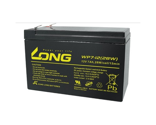 Батарея до ДБЖ Long 12В-7Ач (28W) (WP7-12(28W))