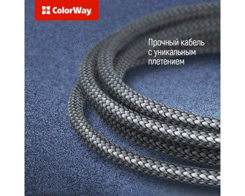 Дата кабель USB-C to Lightning 1.0m ColorWay (CW-CBPDCL033-GR)