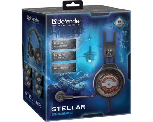 Навушники Defender Stellar Black (64520)