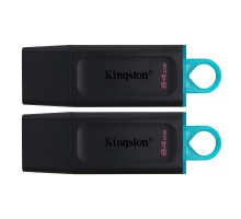 USB флеш накопичувач Kingston 2x64GB DT Exodia Black+Blue USB 3.2 (DTX/64GB-2P)