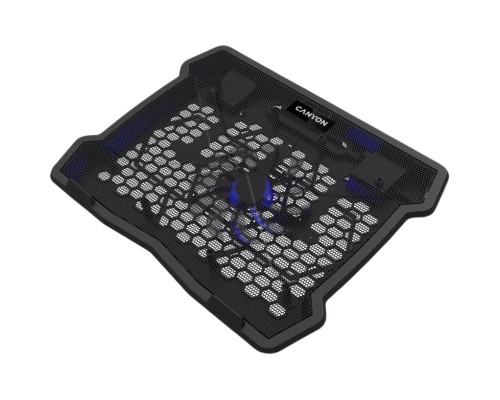 Підставка до ноутбука Canyon NS02, 10-15.6 laptop, single fan with 2x2.0 USB hub (CNE-HNS02)