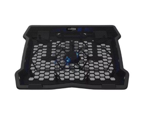 Підставка до ноутбука Canyon NS02, 10-15.6 laptop, single fan with 2x2.0 USB hub (CNE-HNS02)