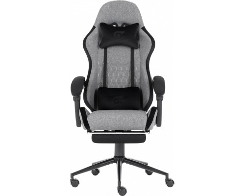 Крісло ігрове GT Racer X-2324 Gray/Black (X-2324 Fabric Gray/Black Suede)