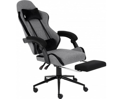 Крісло ігрове GT Racer X-2324 Gray/Black (X-2324 Fabric Gray/Black Suede)