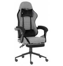 Крісло ігрове GT Racer X-2324 Gray/Black (X-2324 Fabric Gray/Black Suede)
