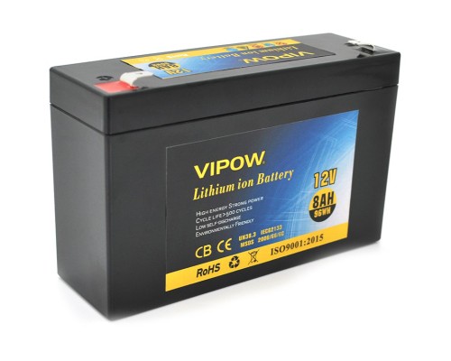 Батарея до ДБЖ Vipow 12V - 8Ah Li-ion (VP-1280LI)
