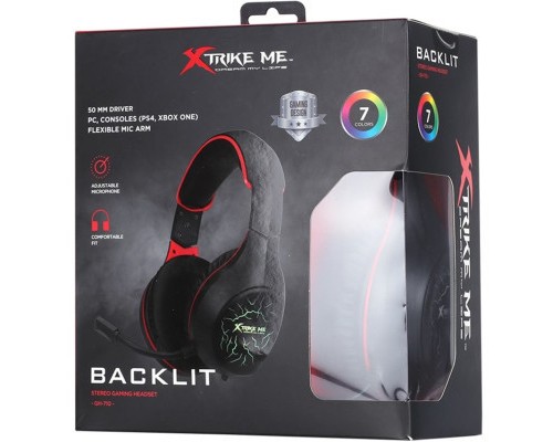 Навушники Xtrike ME GH-710 Rainbow Black (GH-710)