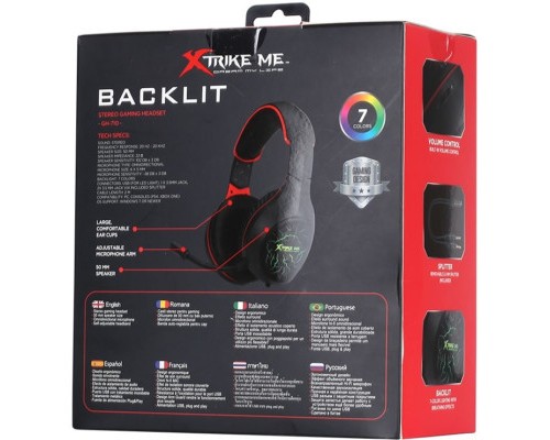Навушники Xtrike ME GH-710 Rainbow Black (GH-710)