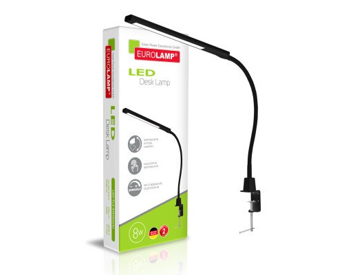 Настільна лампа Eurolamp LED-TLS-8W(black)