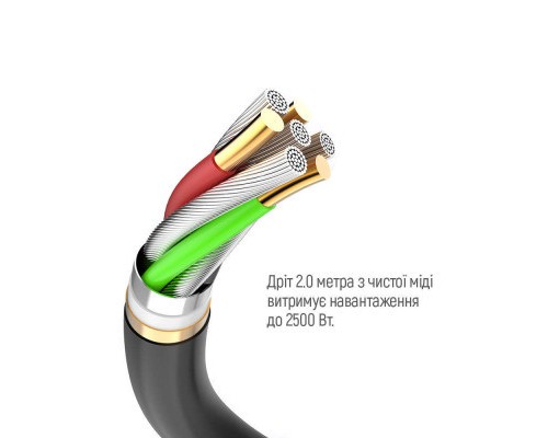 Мережевий фільтр живлення ColorWay CW-CHE44PDB, 4 розетки/4USB 2M (CW-CHE44PDB)
