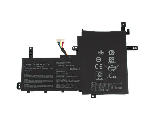 Акумулятор до ноутбука Asus X531 B31N1842, 3653mAh (42Wh), 3cell, 11.52V, Li-Pol AlSoft (A47863)