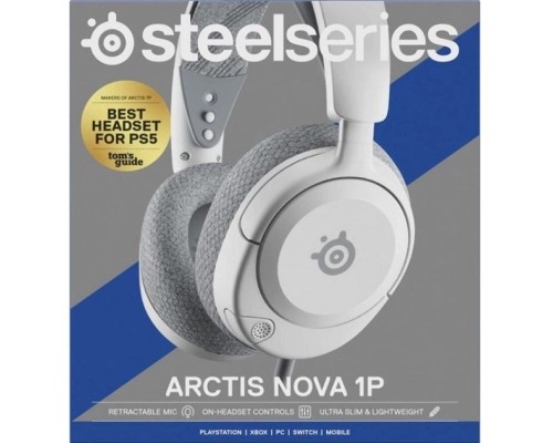 Навушники SteelSeries Arctis Nova 1P White (61612)