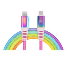 Дата кабель USB-C to Lightning 1.0m MFI Rainbow REAL-EL (EL123500054)