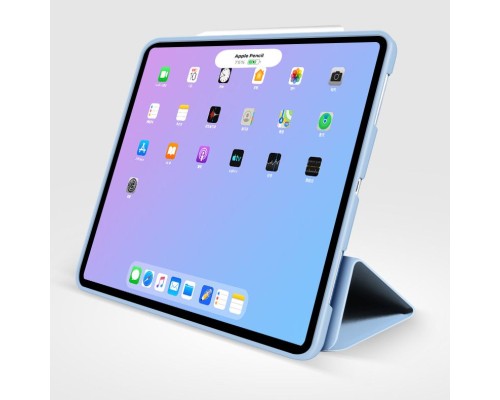 Чохол до планшета BeCover Tri Fold Soft TPU Silicone Apple iPad Air 4 10.9 2020/2021 Light Blue (708782)