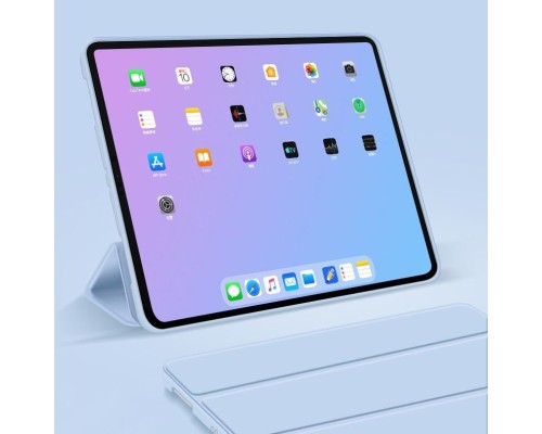 Чохол до планшета BeCover Tri Fold Soft TPU Silicone Apple iPad Air 4 10.9 2020/2021 Light Blue (708782)