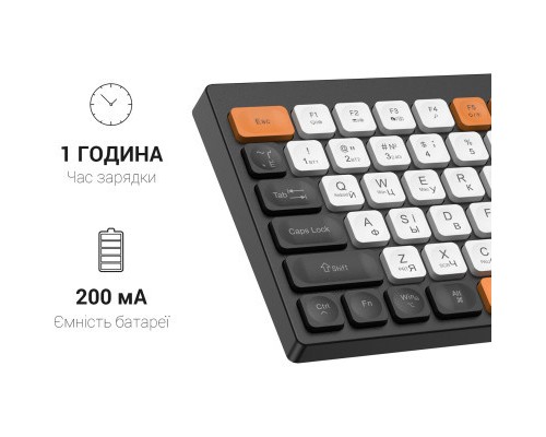 Клавіатура OfficePro SK955B Wireless/Bluetooth Black (SK955B)