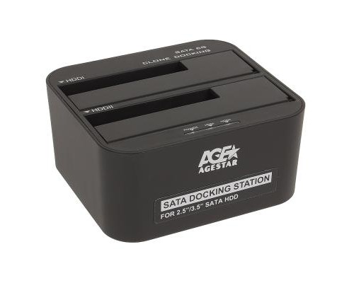 Док-станція для накопичувачів AgeStar 3UBT6-6G (Black)