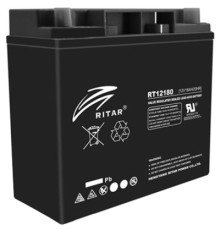 Батарея до ДБЖ Ritar AGM RT12180B, 12V-18Ah, Black (RT12180B)
