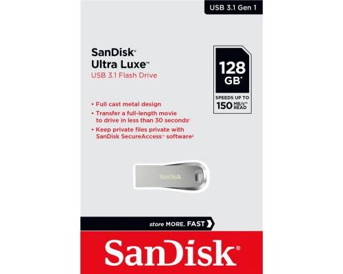 USB флеш накопичувач SanDisk 128GB Ultra Luxe USB 3.1 (SDCZ74-128G-G46)