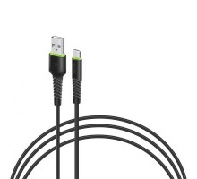 Дата кабель USB 2.0 AM to Type-C 0.2m CBFLEXT0 black Intaleo (1283126487446)