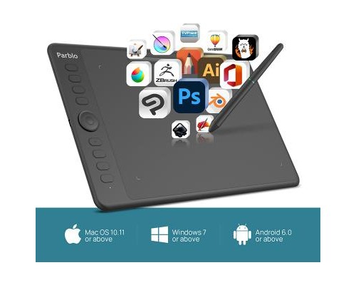 Графічний планшет Parblo Intangbo M Black (INTANGBOM)