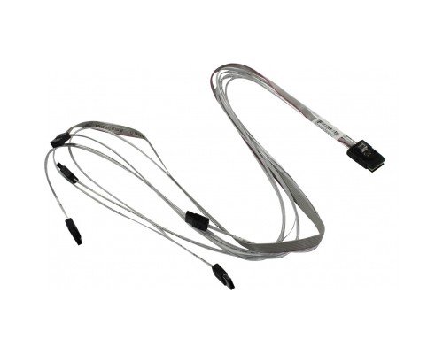 Кабель для передачі даних MiniSAS SFF-8087 to 4xSATA 76/66/54/45 cm Supermicro (CBL-0343L-01)