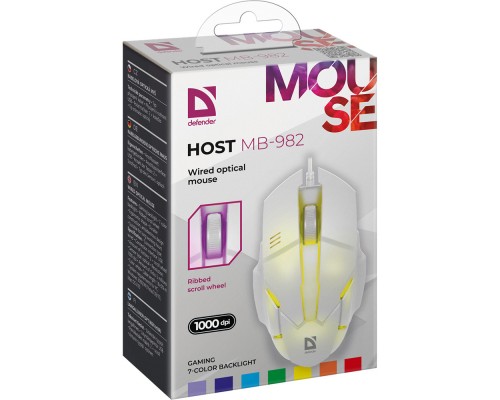 Мишка Defender Host MB-982 USB White (52983)