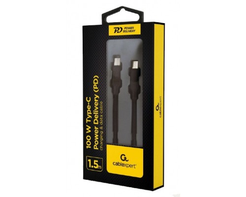 Дата кабель USB-C to USB-C 1.5m 100W Cablexpert (CC-USB2-CMCM100-1.5M)