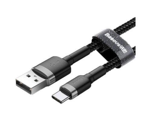 Дата кабель USB 2.0 AM to Type-C 2.0m 2A Gray-Black Baseus (CATKLF-CG1)
