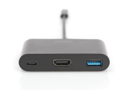 Перехідник USB-C to HDMA 2xUSB Digitus (DA-70855)